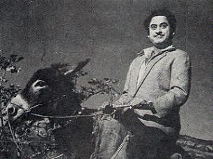 Kishore Kumar rides a bong mule