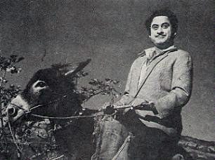 Kishore Kumar rides a bong mule Kishore Kumar rides a bong mule