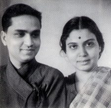Kumar Gandharva with wife Bhanumati in 1947