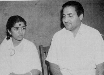 Lata Mangeshkar and Mohammad Rafi