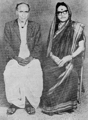 Mallikarjun Mansur and wife Gangamma
