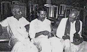(L-R): Musiri, Bismillah Khan, Veena Sambavisa Iyer