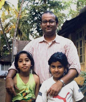 Rajan P. Parrikar with 'Lalita' and 'Gouri'