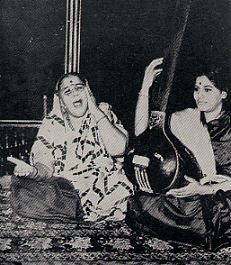 Siddheshwari Devi (left) and Savita Devi Siddheshwari Devi (left) and Savita Devi