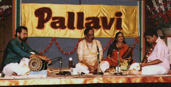 M. Balamuralikrishna, Nagai Murali(violin) and K. V. Prasad