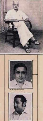 GNB (top), S. Kalyanaraman (middle) and Trichur Ramachandran (bottom)