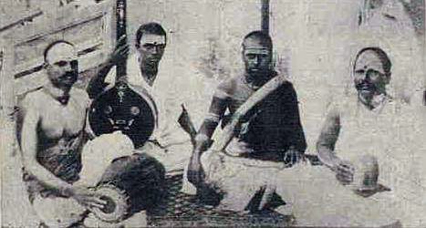 Konerirajapuram Iyer with Pudukkottai D. Pillai on the mridangam and Manpundiya Pillai on the Kanjira Konerirajapuram Iyer with Pudukkottai D. Pillai on the mridangam and Manpundiya Pillai on the Kanjira