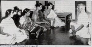 Musiri Subramania Iyer, teaching at the Music College, Madras